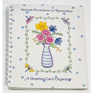 1999 Special Occasions to Remember GREETING CARD ORGANIZER Gina B Design NIP NEW